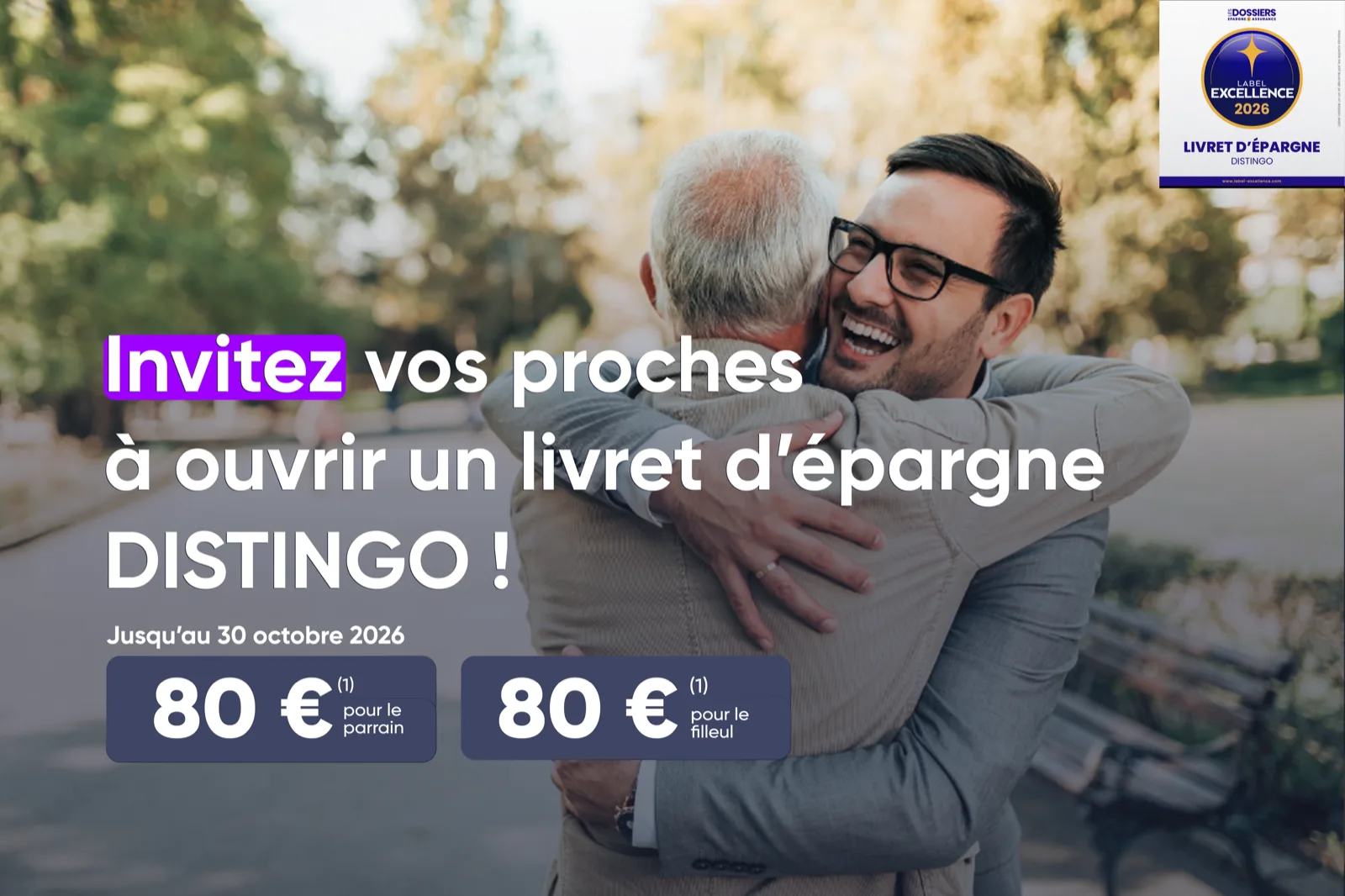 Illustration de l'article : Le parrainage revient chez Distingo Bank : 80€ pour vous, 80€ pour votre filleul