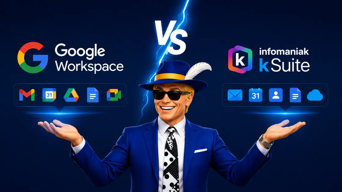 Illustration de l'article : Google Workspace vs Infomaniak kSuite : quelle suite pro choisir ?