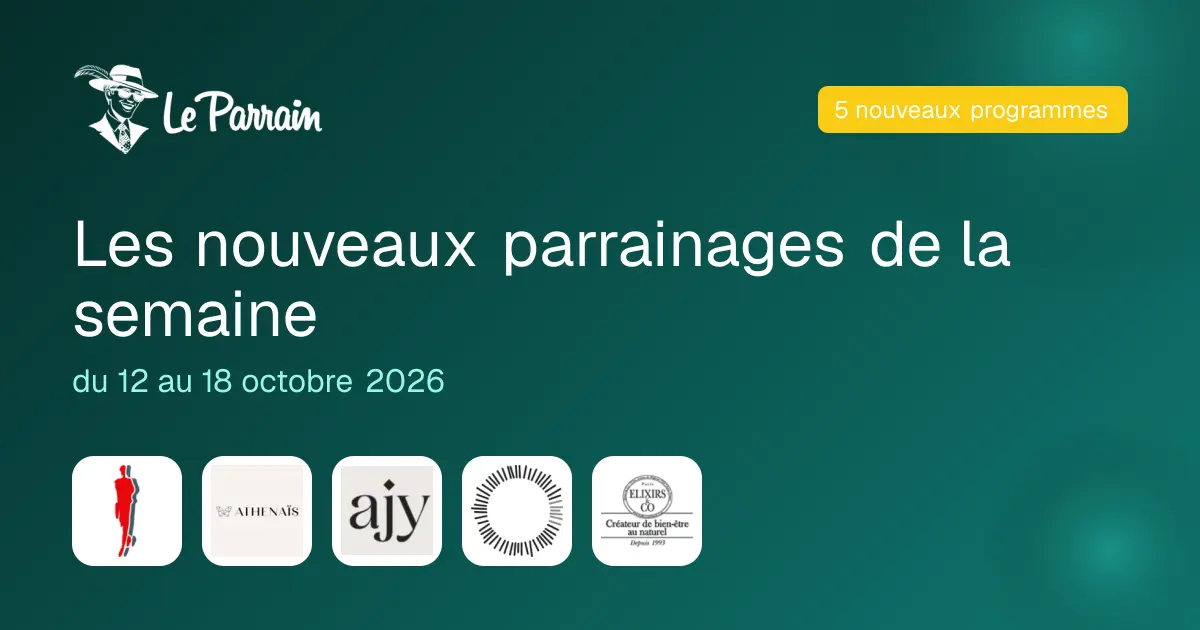 Illustration de l'article : Les nouveaux parrainages de la semaine du 12 au 18 octobre 2026